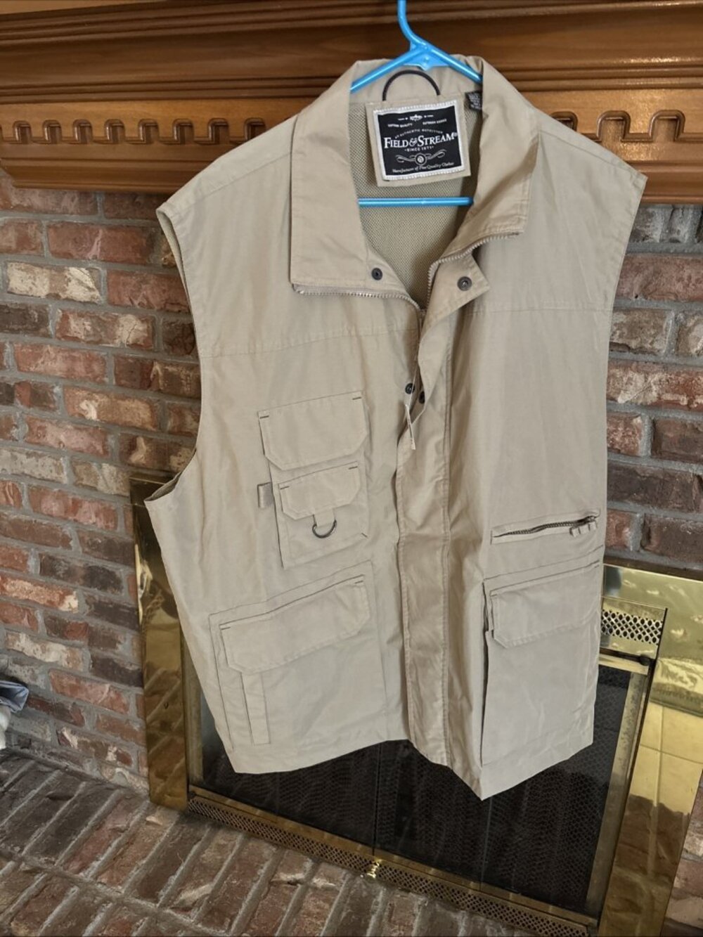 Field & Stream Beige Outdoor Fishing & Hunting Vest Size 2XL new